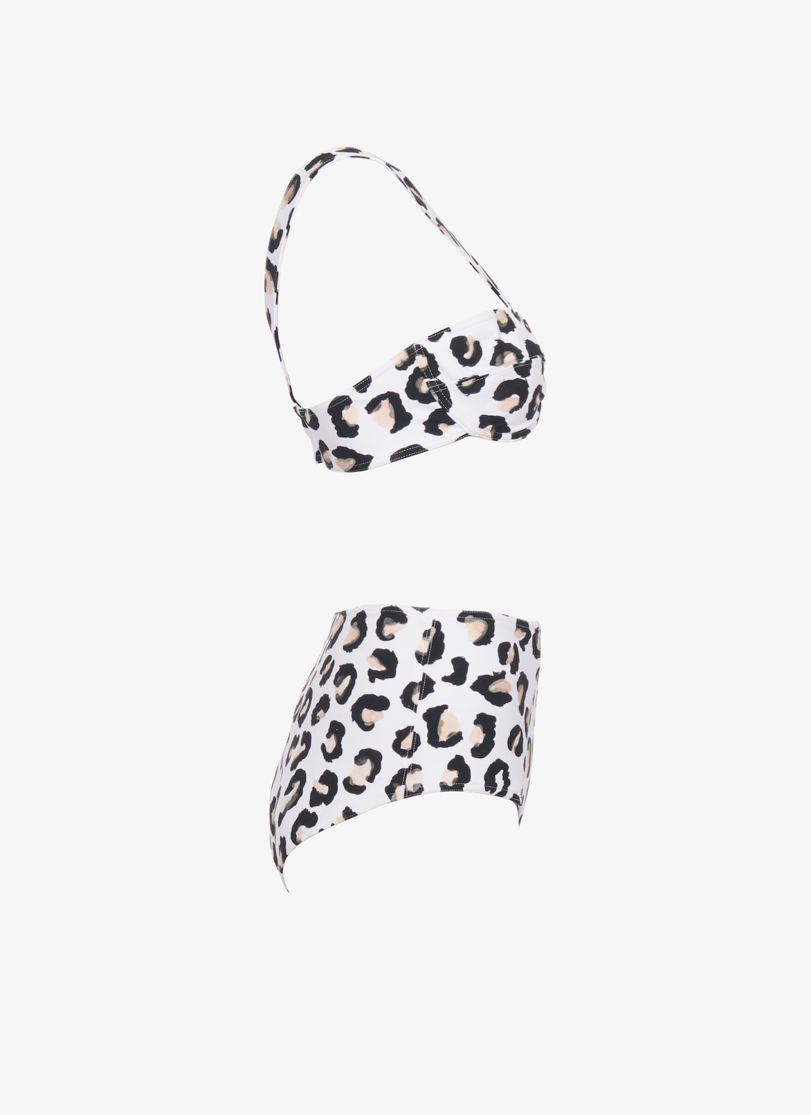 Alaïa leopard Bikini ALAÏA WHITE/BLACK ALAÏA LEOPARD BIKINI